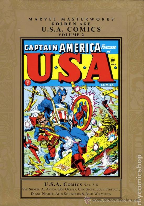 C&oacute;mics: US MARVEL: Marvel Masterworks: Golden Age USA Comics Volume 2, Marvel Comics - Foto 1