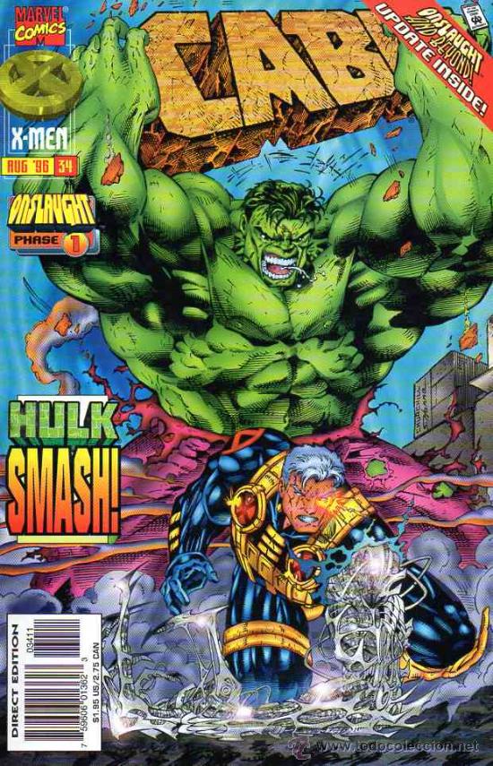 C&oacute;mics: CABLE vol.1 # 34 (Marvel,1996) - JEPH LOEB - HULK - Foto 1
