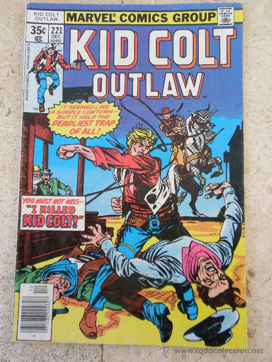 C&oacute;mics: MARVEL COMICS - KID COLT - N&ordm; 221- PORTADA DE GIL KANE - Foto 1
