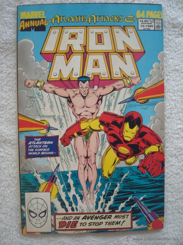 C&oacute;mics: IRON MAN ANNUAL 10, ATLANTIS ATTACKS, MARVEL 1989 - Foto 1