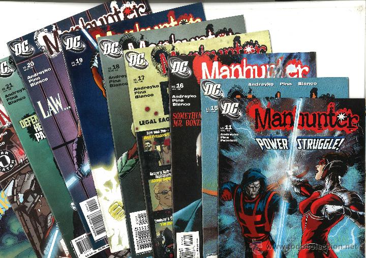 Comics: Manhunter. Lote de 10. En ingl&eacute;s.