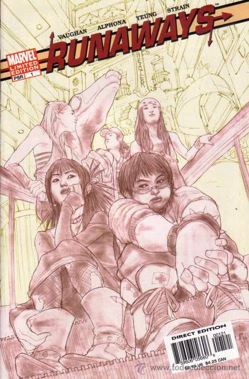 C&oacute;mics: RUNAWAYS vol.2 # 1 (MARVEL,2005) - SKETCH VARIANT COVER - Foto 1