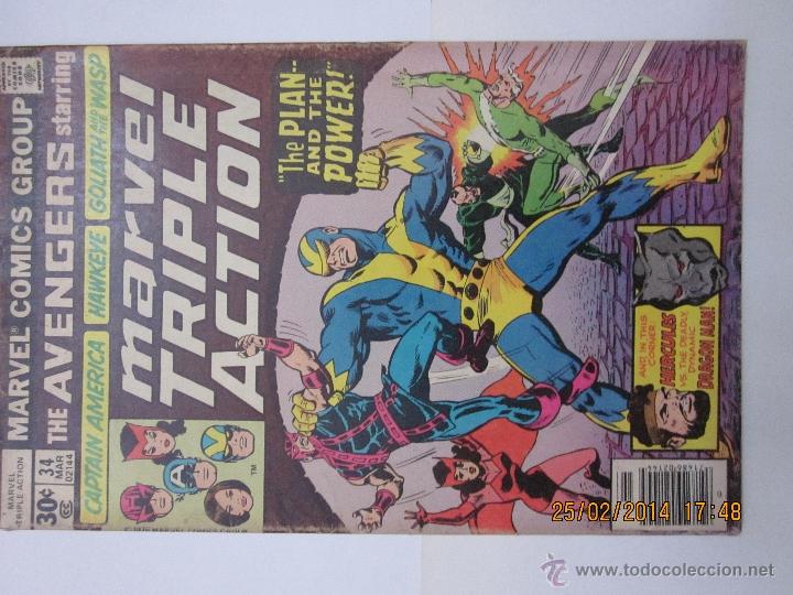 C&oacute;mics: MARVEL TRIPLE ACTION NUMERO 34. MARVEL COMICS-1977 - Foto 1