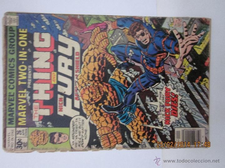 C&oacute;mics: MARVEL TWO IN ONE - THE THING AND NICK FURY - MARVEL 1977 - Foto 1