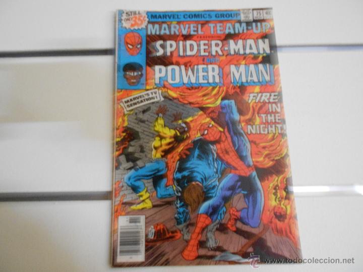 C&oacute;mics: Marvel Team Up. Spiderman y Powerman n&ordm; 75. Marvel comics. Original americano - Foto 1