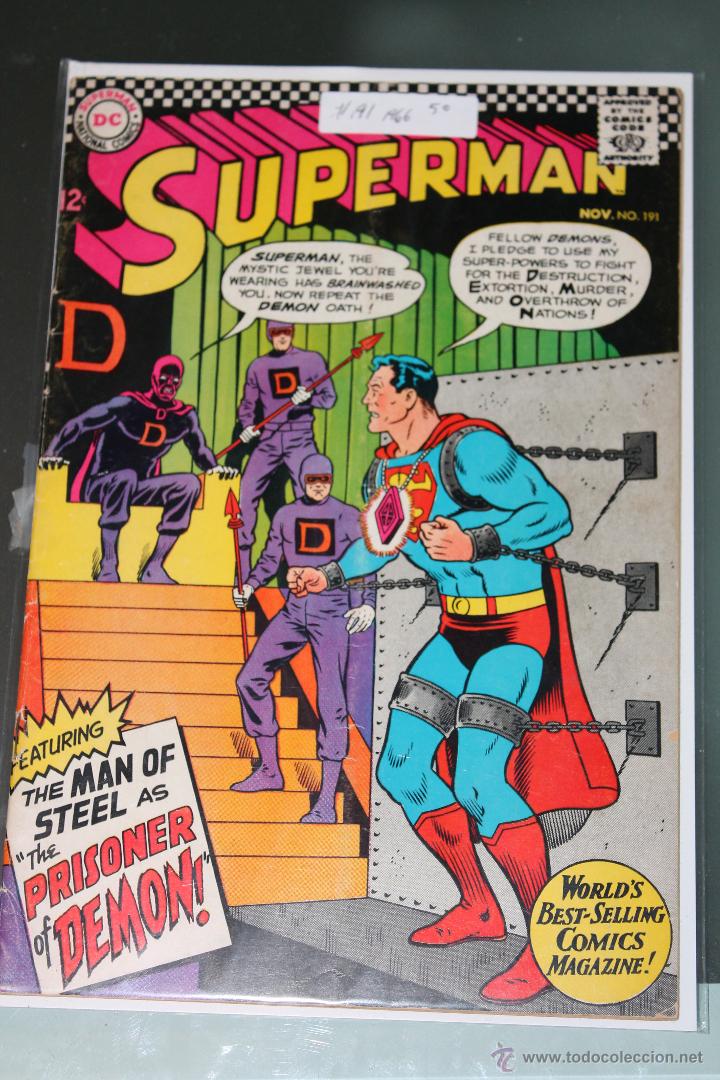 C&oacute;mics: Superman 191 DC Original en Ingles de 1966 - Foto 1