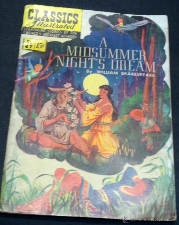 C&oacute;mics: A MIDSUMMER NIGHT'S DREAM WILLIAM SHAKESPEARE CLASSICS ILLUSTRATED N&ordm; 87 A&Ntilde;O 1951