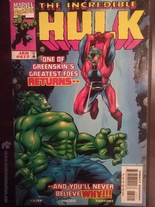 C&oacute;mics: Hulk 472. Marvel Comics. Original en ingl&eacute;s. Nuevo. Javier Pulido - Foto 1