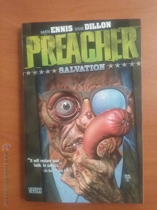Comics: Preacher Salvation. Tomo en ingl&eacute;s. Vertigo. Nuevo. Ennis-Dillon