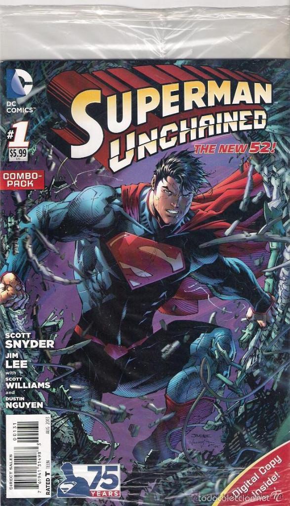 C&oacute;mics: Superman Unchained. # 1Combo Pack. - Foto 1