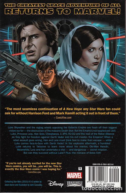 C&oacute;mics: STAR WARS TPB # 1 (MARVEL,2015) - JOHN CASSADAY - Foto 2