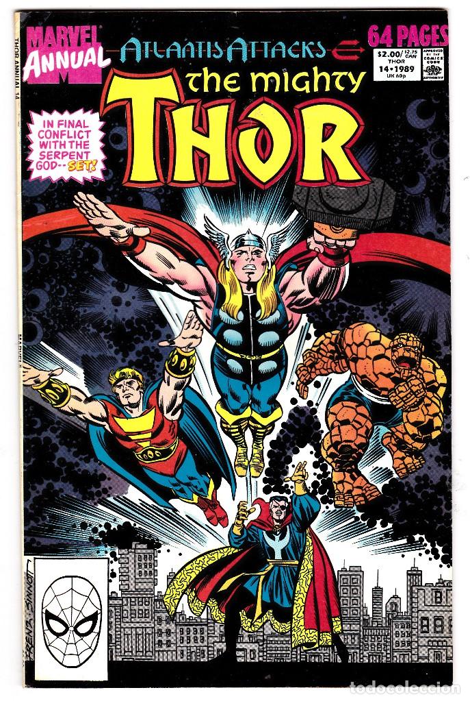 C&oacute;mics: Us Marvel: Thor Annual 14 (1989-Atlantis ataca) - Foto 1