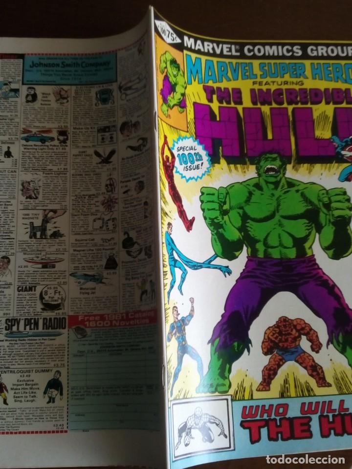 C&oacute;mics: HULK  MARVEL SUPERHEROES N 100 USA A&Ntilde;O 1981 - Foto 3
