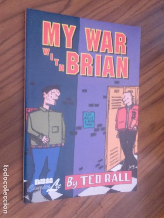C&oacute;mics: MY WAR WITH BRIAN. TED RALL. R&Uacute;STICA. EN INGL&Eacute;S RBAA. BUEN ESTADO. caj. 87