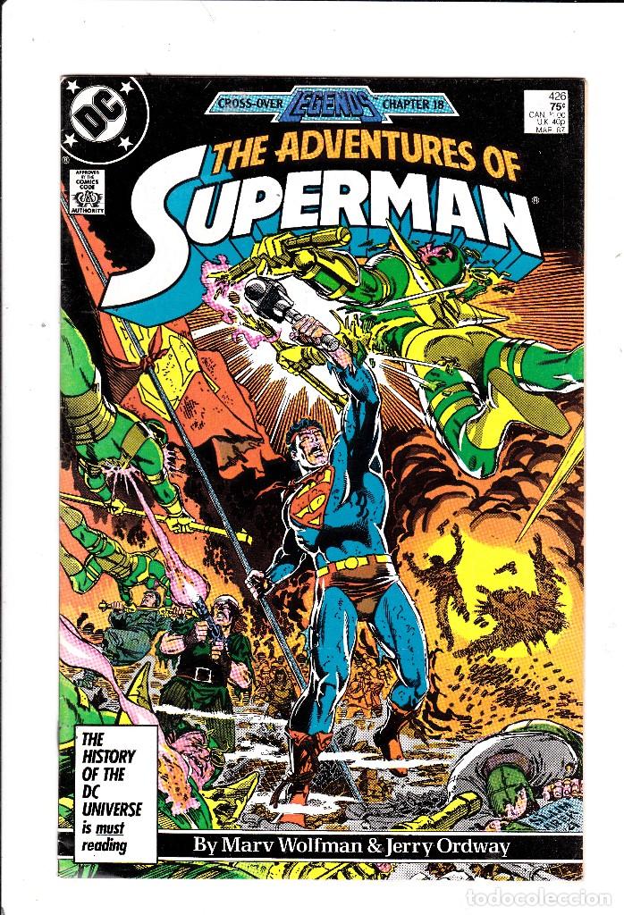 C&oacute;mics: SUPERMAN #426 DC COMICS NEAR MINT CONDITION mar 1987 - Foto 1