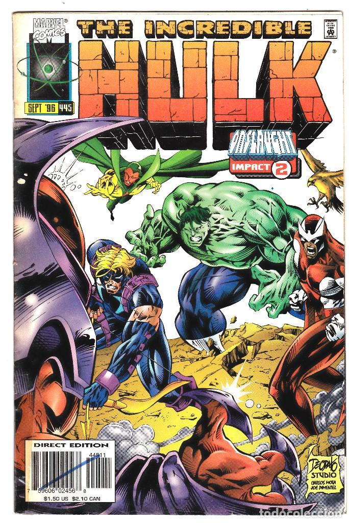 C&oacute;mics: Incredible Hulk #445 1996 Onslaught Marvel Comics - Foto 1