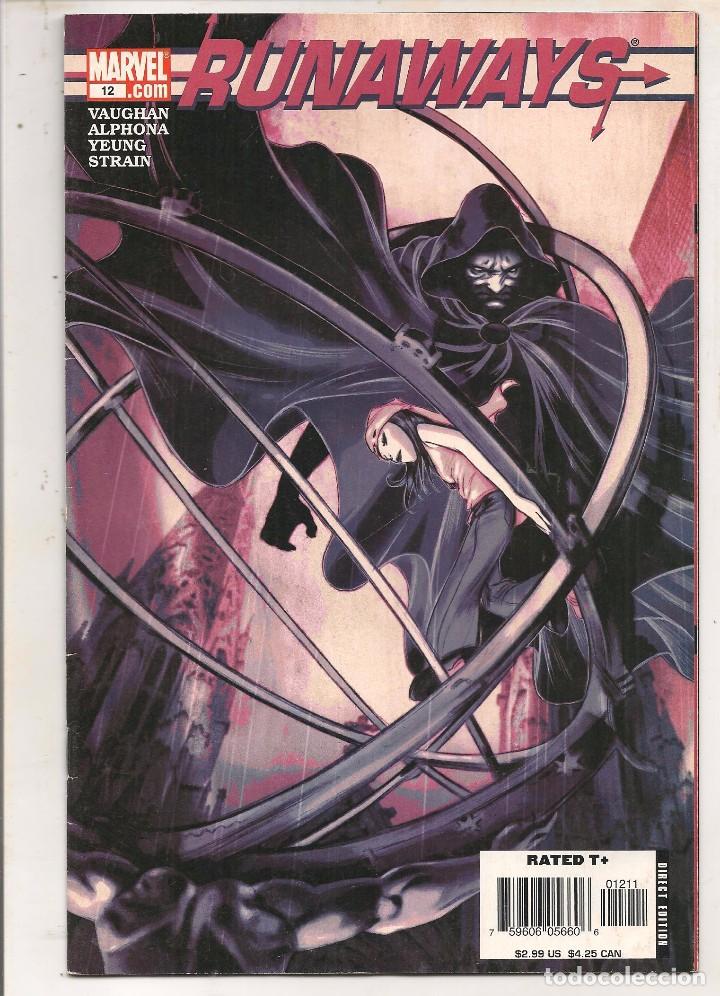 C&oacute;mics: RUNAWAYS. N&ordm; 12. MARVEL. ORIGINAL USA. (C/A53) - Foto 1