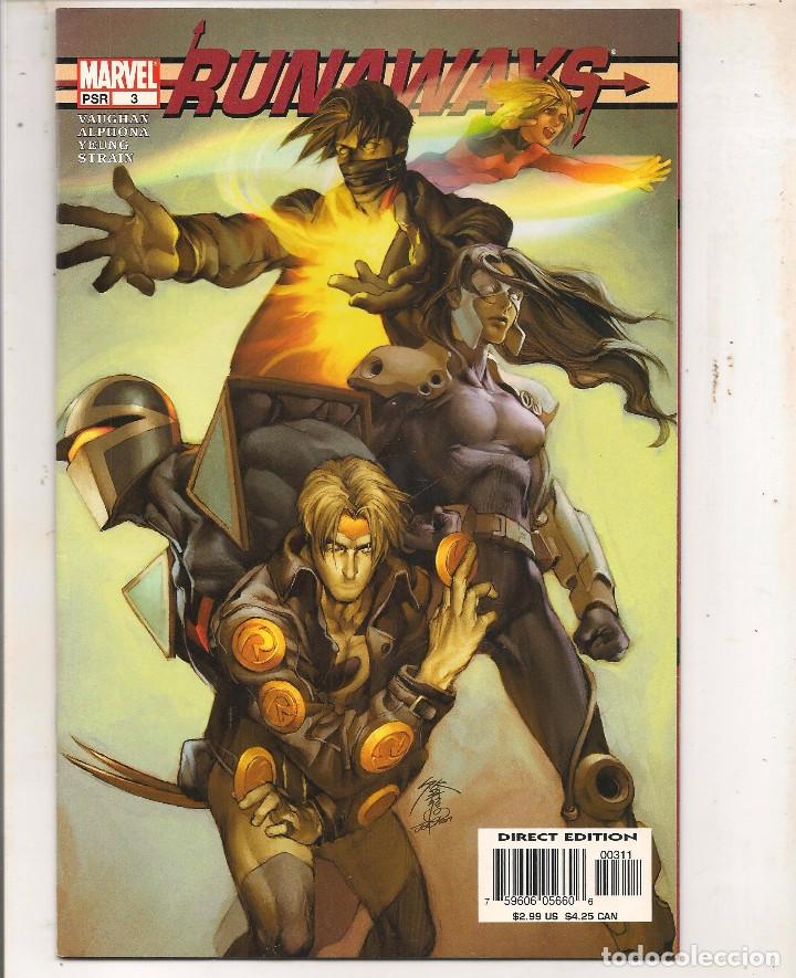 C&oacute;mics: RUNAWAYS. N&ordm; 3. MARVEL. ORIGINAL USA. (C/A53) - Foto 1