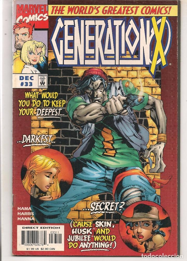 C&oacute;mics: GENERATION X. N&ordm; 33. MARVEL. ORIGINAL USA. (C/A53) - Foto 1
