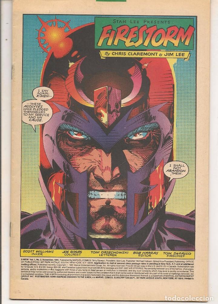 C&oacute;mics: X MEN. N&ordm; 2. MARVEL. ORIGINAL USA. (C/A53) - Foto 1