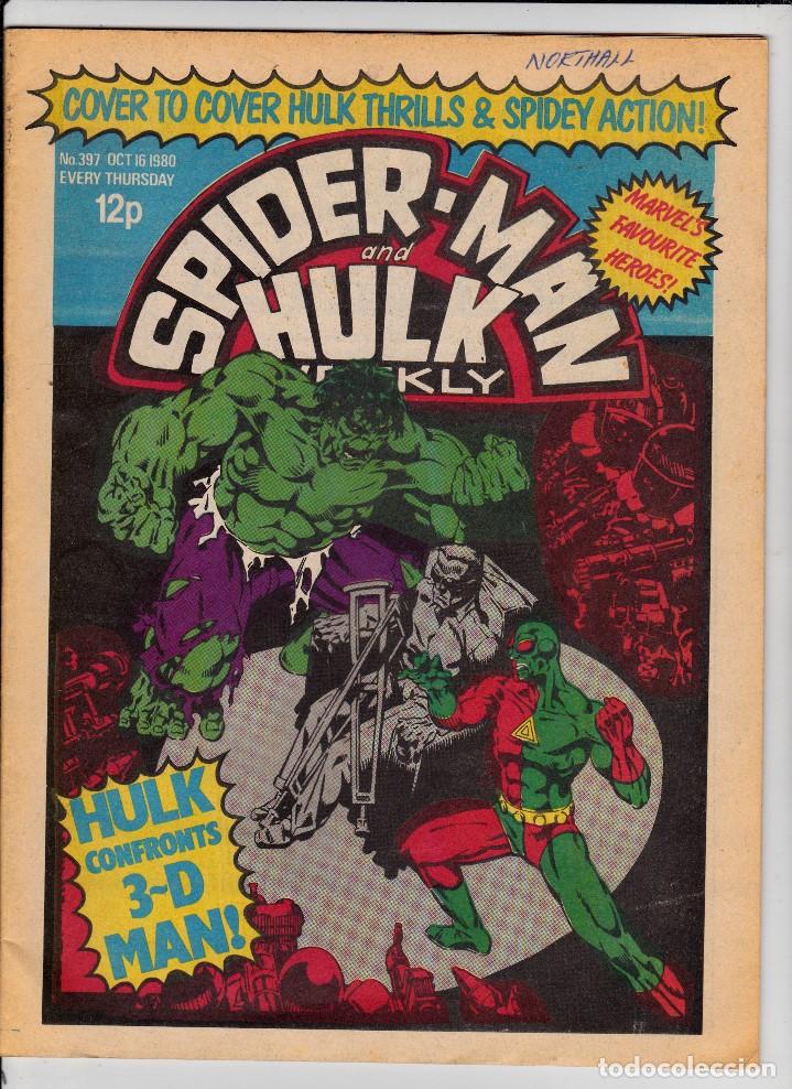 C&oacute;mics: Spiderman and Hulk issue 397 dated October 16 1980 Marvel UK - Foto 1