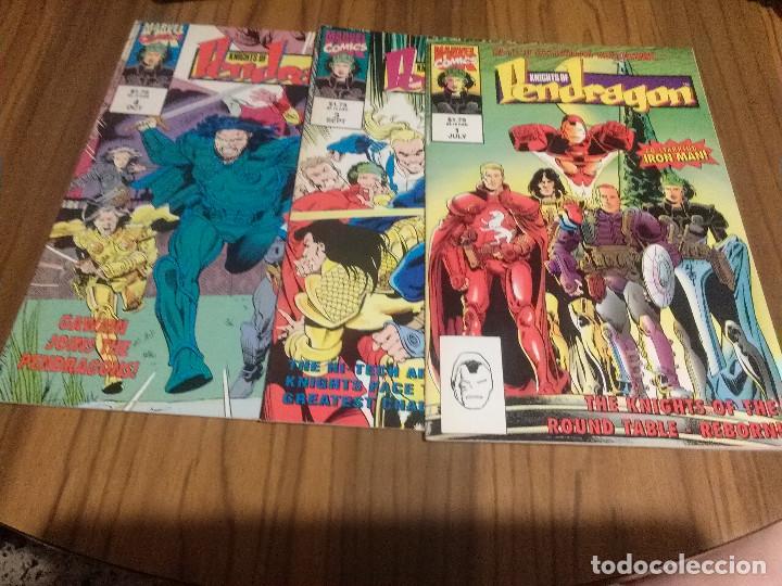 Comics: KNIGHTS OF PENDRAGON 1, 3 Y 4. EN INGL&Eacute;S. BUEN ESTADO. EN GRAPA. RARO
