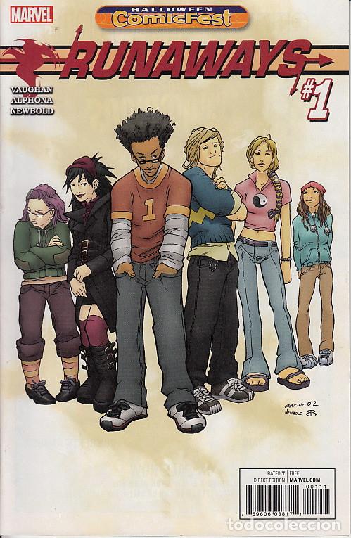 C&oacute;mics: RUNAWAYS # 1 (MARVEL,2017) - HALLOWEEN COMICFEST 2017 - BRIAN K. VAUGHAN - Foto 1