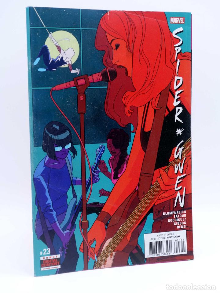C&oacute;mics: SPIDER GWEN 23. Marvel, 2017. VG - Foto 1