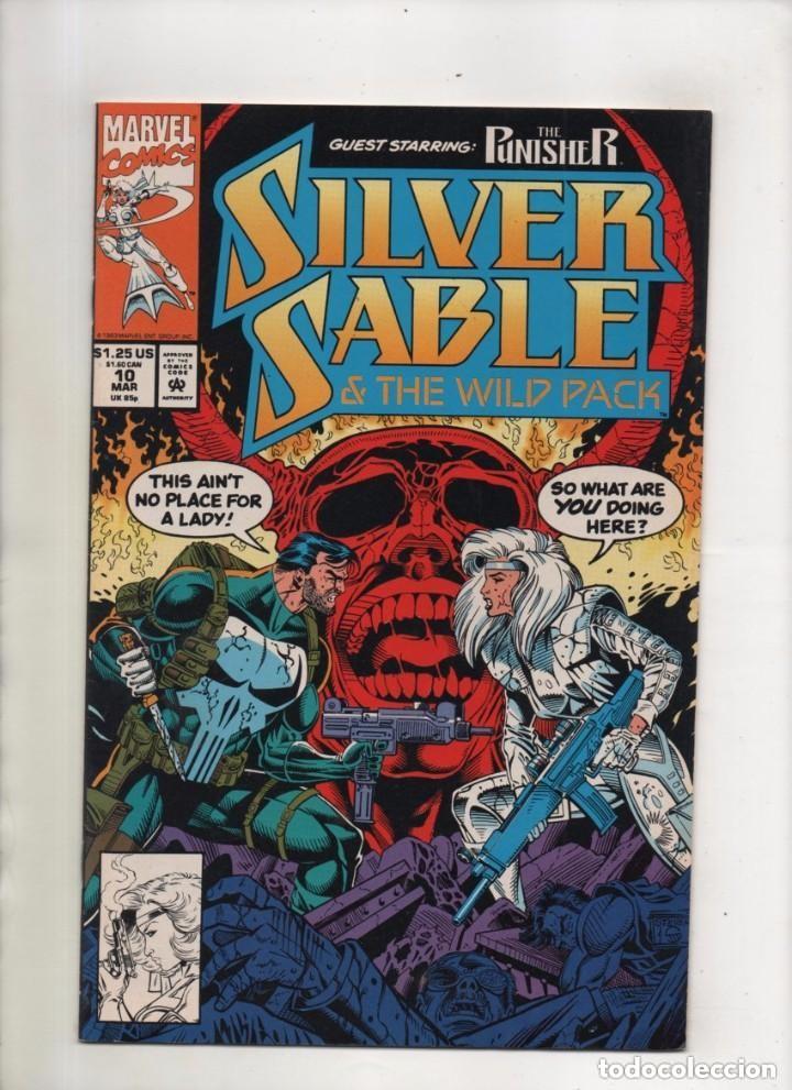 C&oacute;mics: SILVER SABLE AND THE WILD PACK 10 - MARVEL 1993 - Foto 1