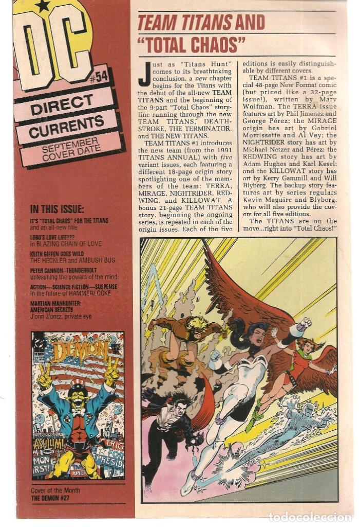 C&oacute;mics: DC. N&ordm; 54. DIRECT CURRENTS. ORIGINAL USA EN INGL&Eacute;S. (ST/A01) - Foto 1