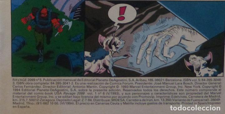 C&oacute;mics: Comics RAVAGE 2099,Stan Lee,1994, Numero 5 de 12,Marvel,Forum Comics - Foto 3