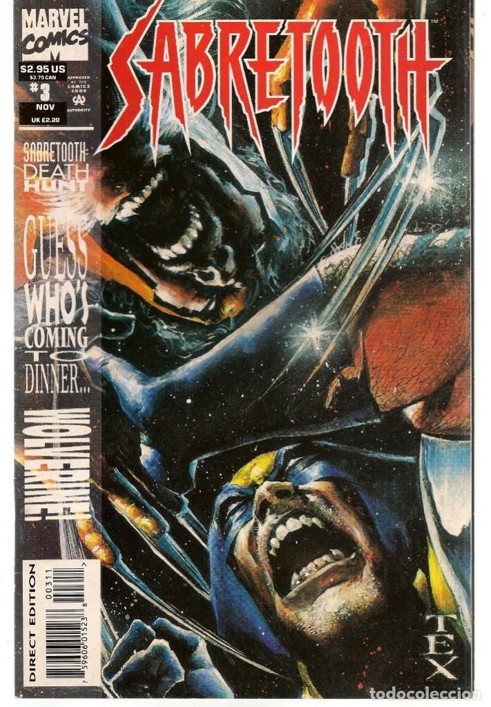 C&oacute;mics: SABRETOOTH. N&ordm; 3. MARVEL. ORIGINAL USA. INGL&Eacute;S. (ST/A2) - Foto 1
