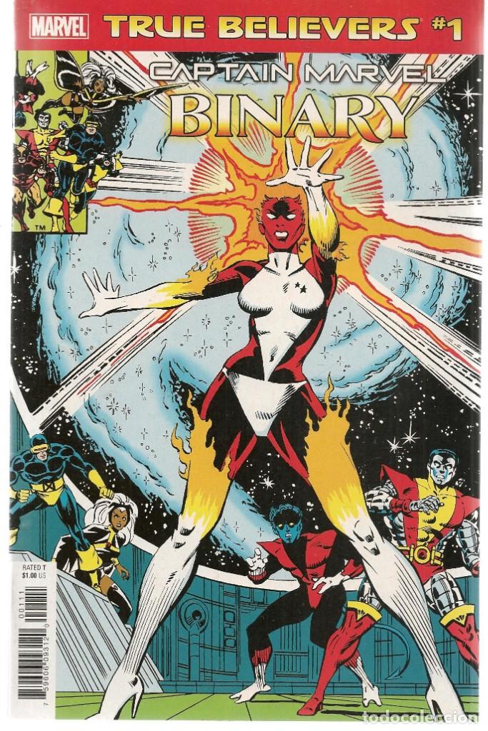 C&oacute;mics: MARVEL. TRUE BELIEVERS. CAPTAIN MARVEL. BINARY. N&ordm; 1.  ORIGINAL USA. EN INGL&Eacute;S. (ST/C86) - Foto 1