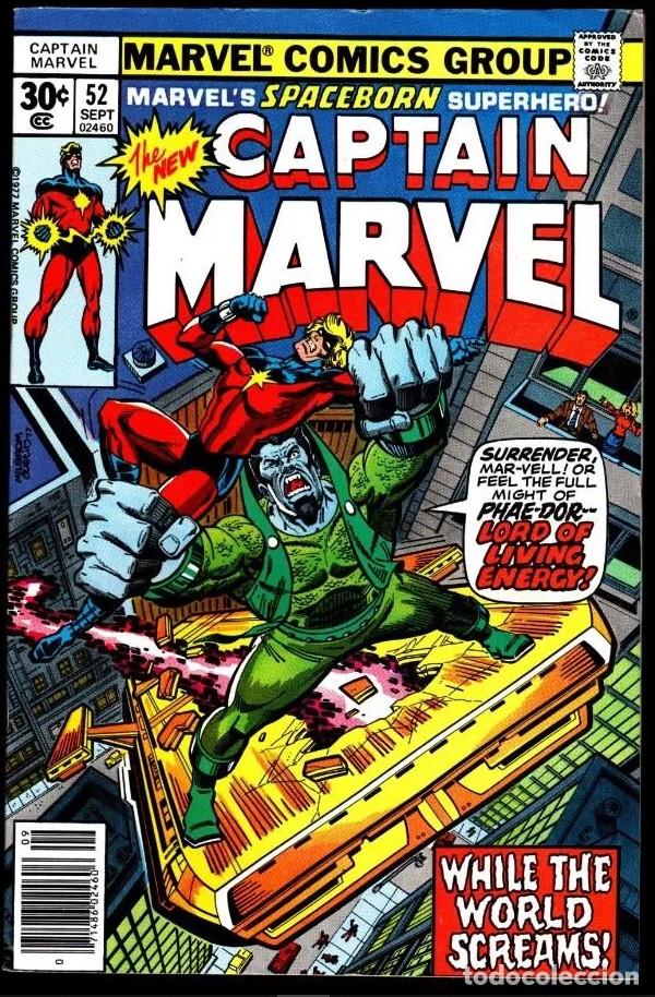 Fumetti: COMIC USA-CAPTAIN MARVEL 52 - MARVEL 1977 FN/VFN/BRONZE AGE/-BOLSA Y BACKBOARD