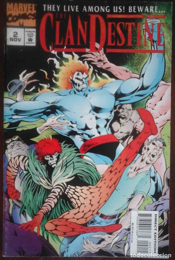 C&oacute;mics: The clandestine N&ordm; 2 (Alan Davis) Marvel Comics USA en ingl&eacute;s. - Foto 1