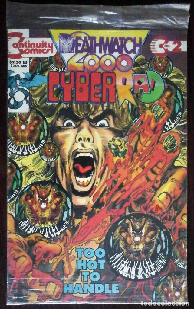 C&oacute;mics: Precintado: Deathwatch 2000 Cyber Rad N&ordm; 2 + Card. Continuity Comics - Edici&oacute;n USA en ingl&eacute;s