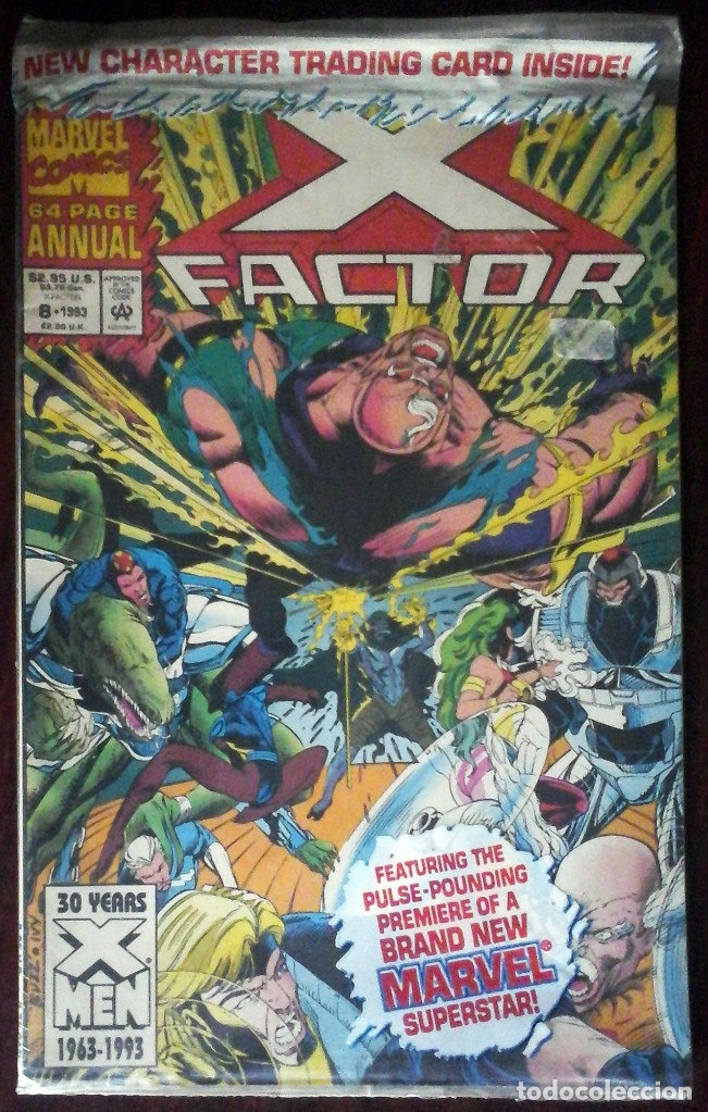 C&oacute;mics: Precintado: X Factor Annual N&ordm; 8 - Contiene el trading card. Edici&oacute;n USA en ingl&eacute;s.