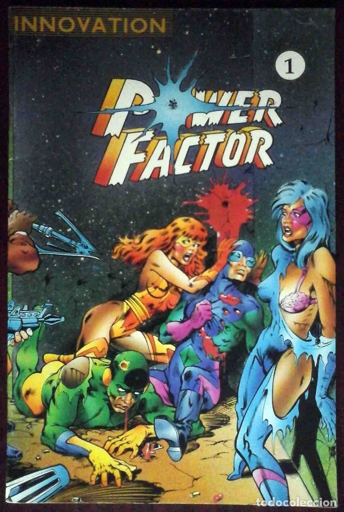 Comics : Power Factor Vol. 1 N&ordm; 1 Innovation. October 1990. Edici&oacute;n USA en ingl&eacute;s.