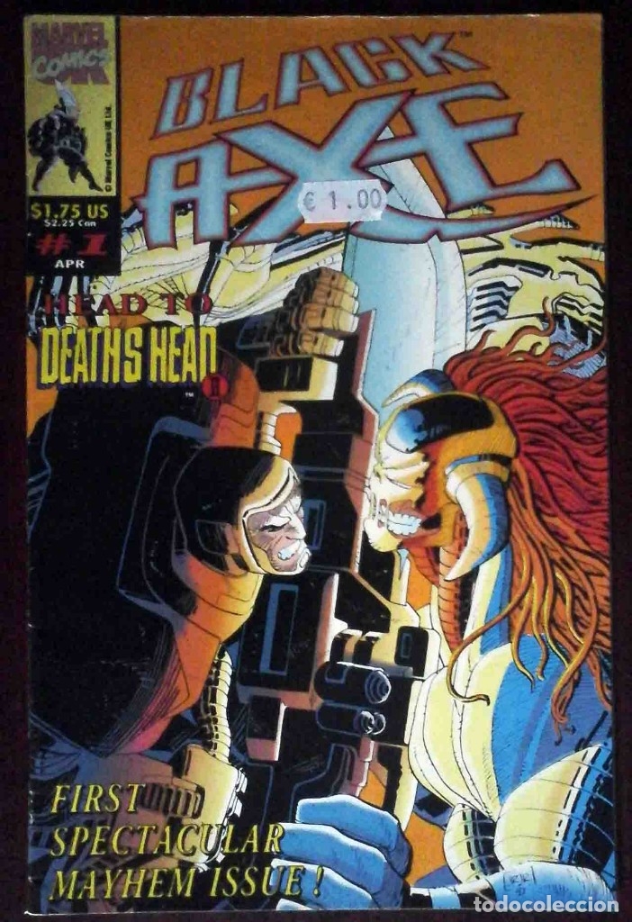 Comics : Black Axe N&ordm; 1 - Head to Deaths Head - Edici&oacute;n original USA en ingl&eacute;s.