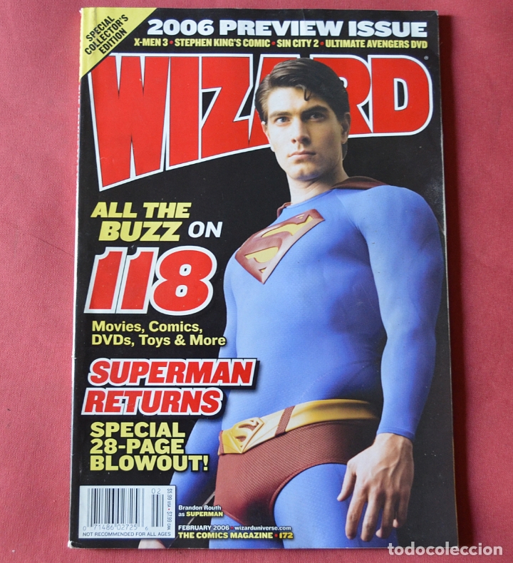 C&oacute;mics: WIZARD - THE COMICS MAGAZINE - ED. U.S.A. - 172 - 2006 - SUPERMAN - Foto 1