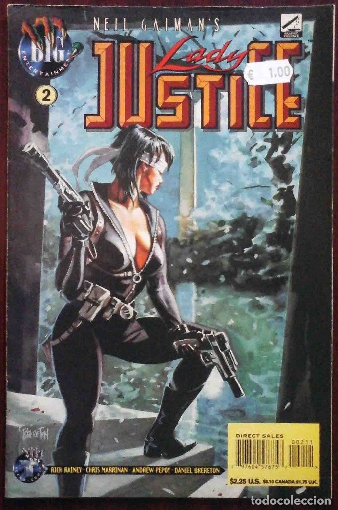 Comics : Lady Justice Vol. 2 N&ordm; 2 (Neil Gaiman's) Edici&oacute;n USA en ingl&eacute;s.
