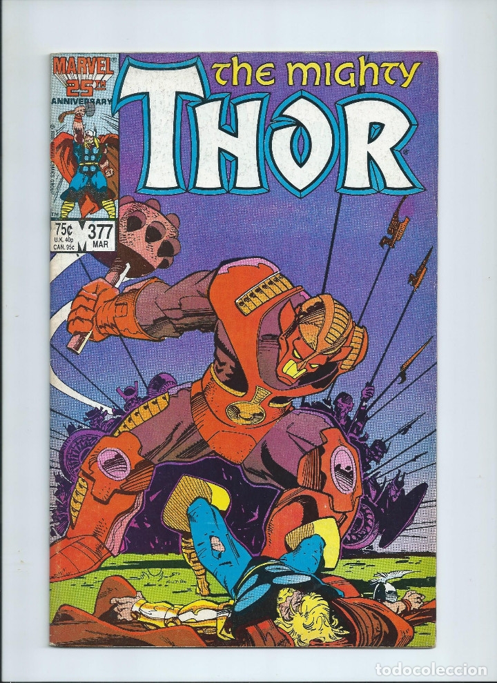 Comics : THE MIGHTY THOR N&ordm; 377 . ORIGINAL MARVEL. MUY BUEN ESTADO (1987)