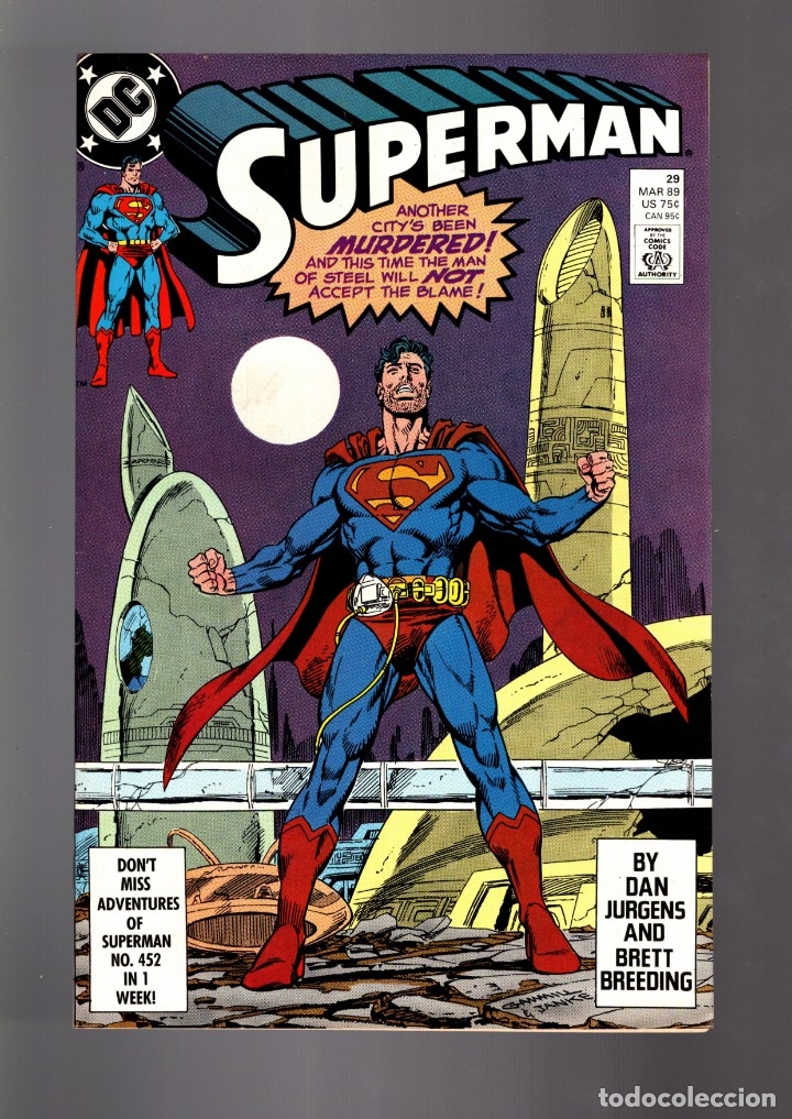 C&oacute;mics: SUPERMAN 29 - DC 1989 VFN / JURGENS & BREEDING - Foto 1