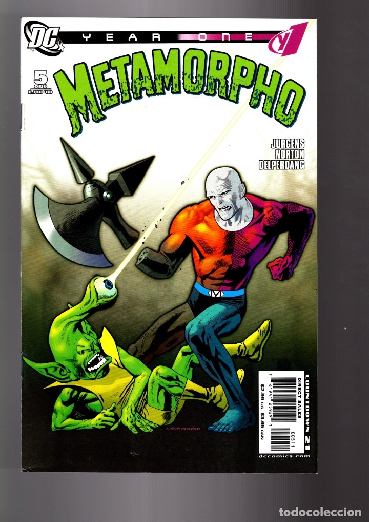 C&oacute;mics: METAMORPHO YEAR ONE 5 - DC 2008 VFN- - Foto 1