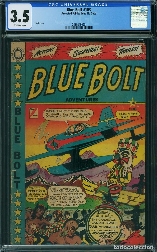 C&oacute;mics: BLUE BOLT# 103 CGC 3.5 - Foto 1