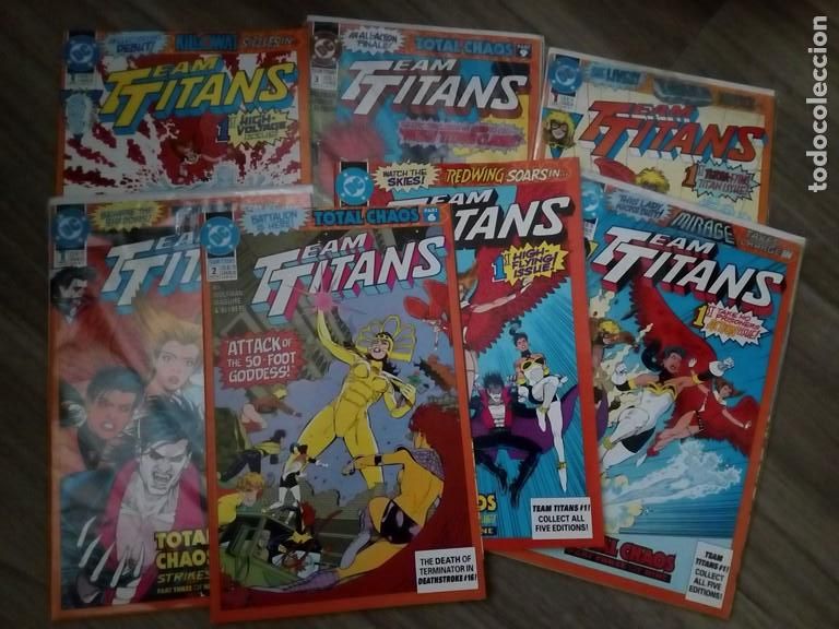 C&oacute;mics: DC. TEAM TITANS 1 AL 3. CON 5 VERSIONES DISTINTAS DEL NUMERO 1 - Foto 1