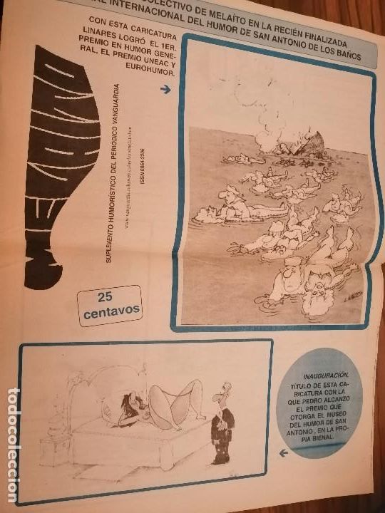 Comics: MELAITO. SUPLEMENTO PERI&Oacute;DICO DE VANGUARDIA. CUBA. FORMATO PERI&Oacute;DICO. BUEN ESTADO