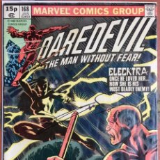 Cómics: DAREDEVIL #168 (SIGNED BY FRANK MILLER IN PARIS COMIC CON 2018) 1ST ELEKTRA APPEARANCE. Lote 191289326