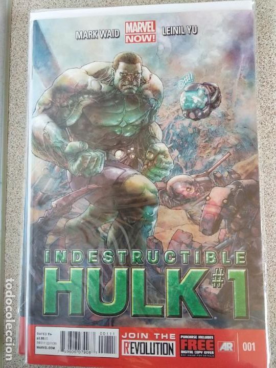 C&oacute;mics: COMIC USA- MARVEL INDESTRUCTIBLE HULK (2012) #1-NM-BOLSA Y BACKBOARD - Foto 1