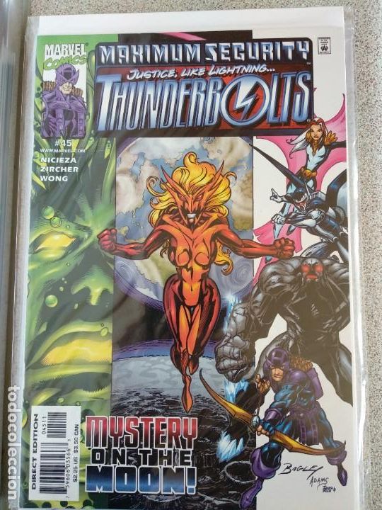 Comics: COMIC USA-THUNDERBOLTS #45 1ST APPEARANCE OF CITIZEN-MARVEL 1997- NM-BOLSA Y BACKBOARD